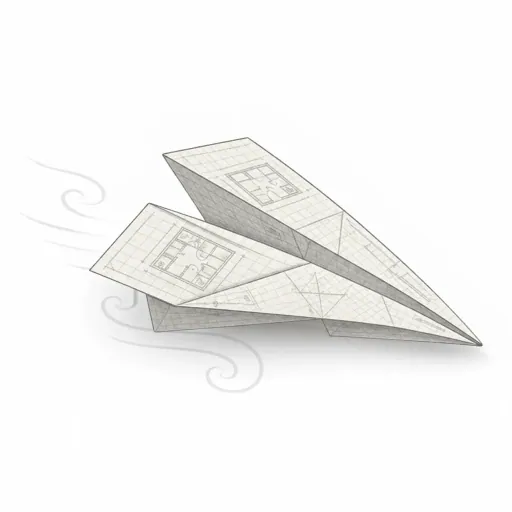 SHIFT-SU paper plane icon symbolizing motion, precision, and delivery